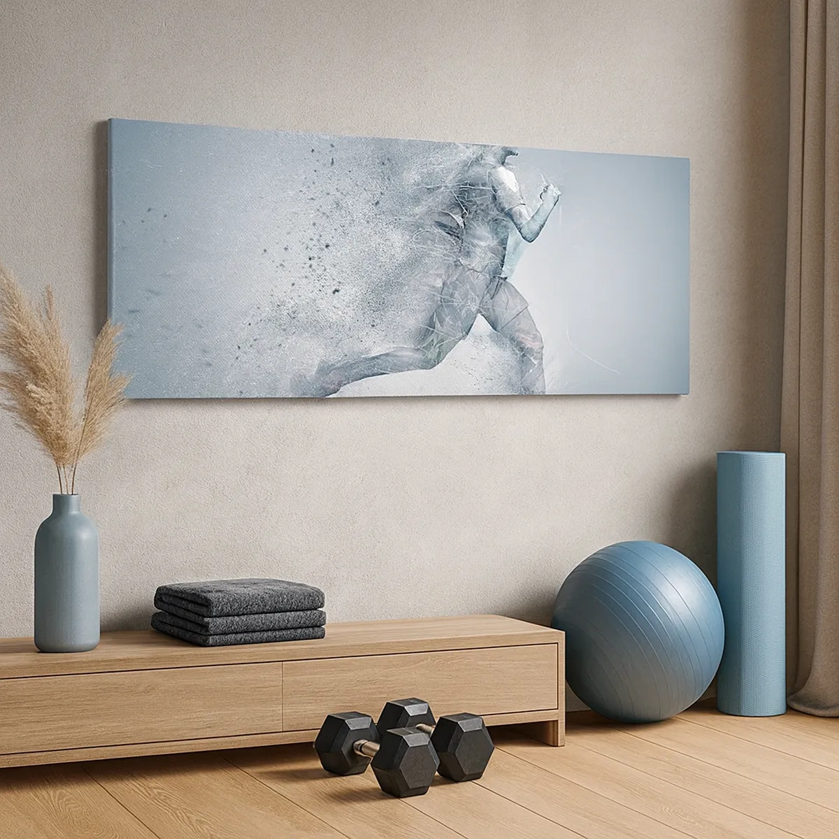 Lærredstryk - Billede på lærred - Krystalklar energi - 30x30 cm