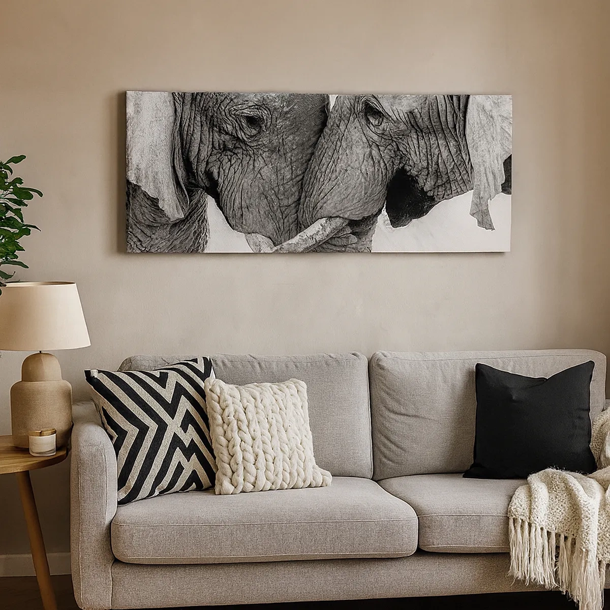 Lærredstryk - Billede på lærred - Hjertelig tilståelse - 30x30 cm