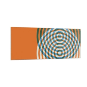 Billede på glas - Abstrakt cirkulær variation - 100x40 cm