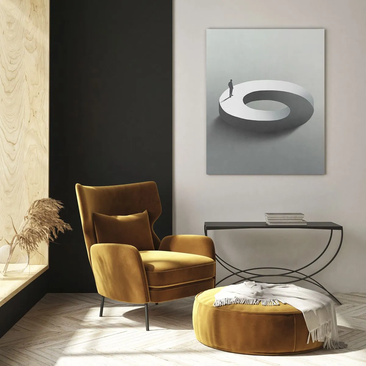 Billede på glas - Og vær klog - 50x70 cm