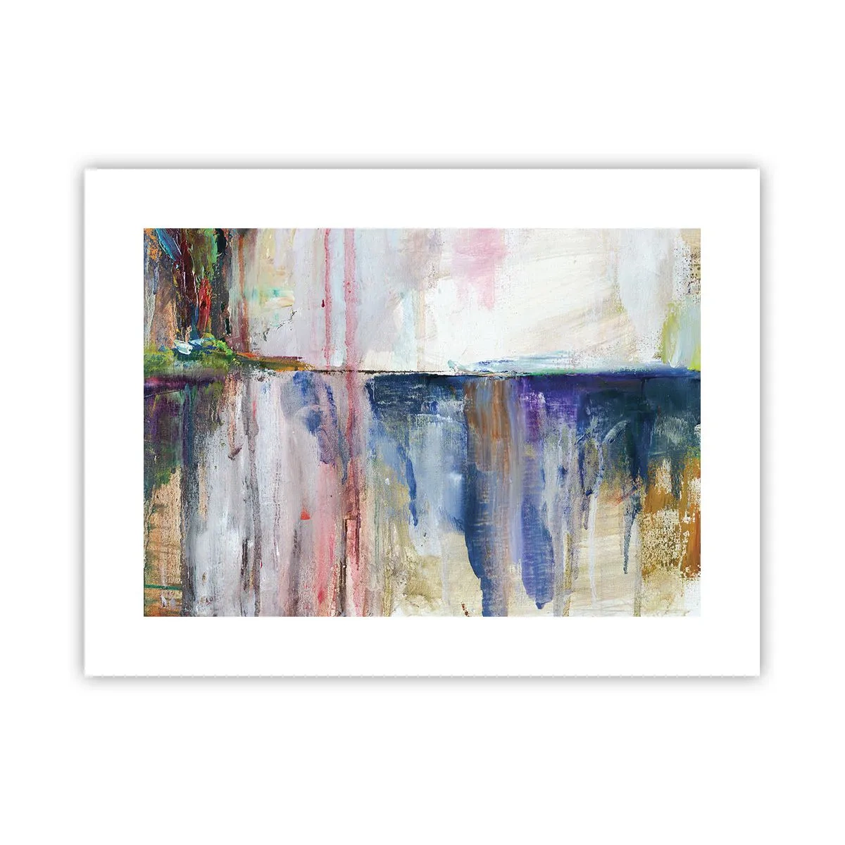 Plakat - Farverige indtryk og associationer - 40x30 cm