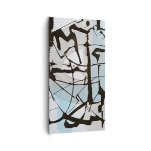 Lærredstryk - Billede på lærred - Ikke desto mindre blå - 65x120 cm