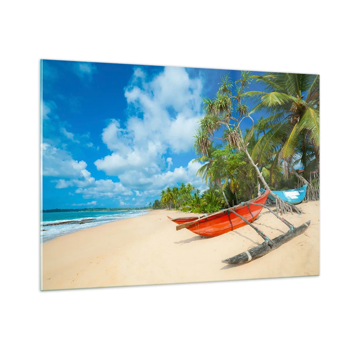 Billede på glas - Tropernes charme - 100x70 cm