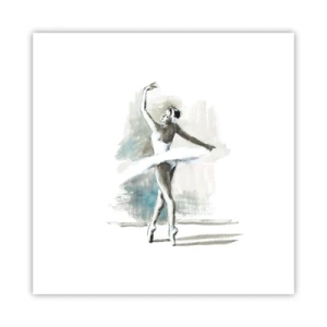 Plakat - Fortryllet til en svane - 30x30 cm