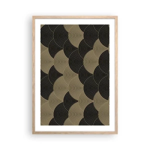 Plakat i ramme af lyst egetræ - Enhed i mangfoldighed - 50x70 cm