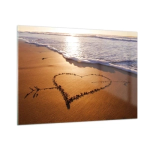 Billede på glas - Ferie tilståelse - 100x70 cm