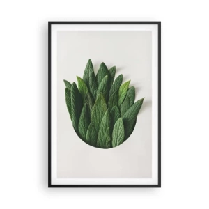 Plakat i sort ramme - Uhæmmet nysgerrighed - 61x91 cm