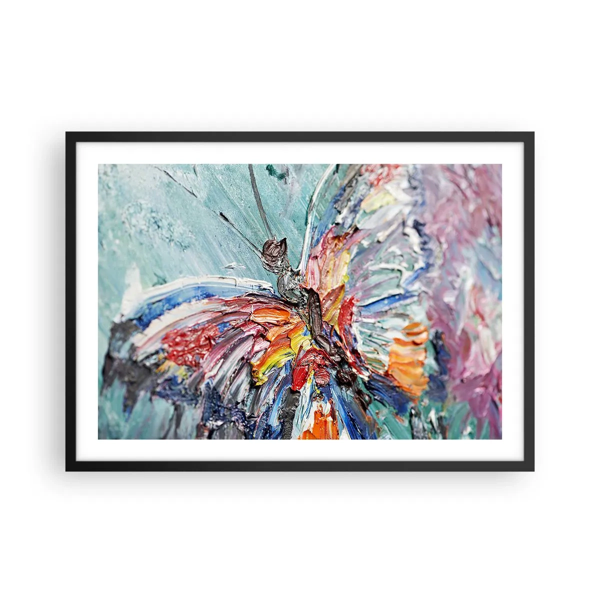 Plakat i sort ramme - Malet af naturen - 70x50 cm