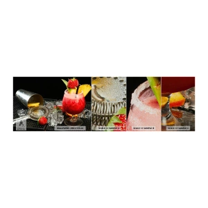 Prøve Fototapet Premium Sand - Fremkald smagen - Drikke, Cocktail, Shaker - 100x30 cm