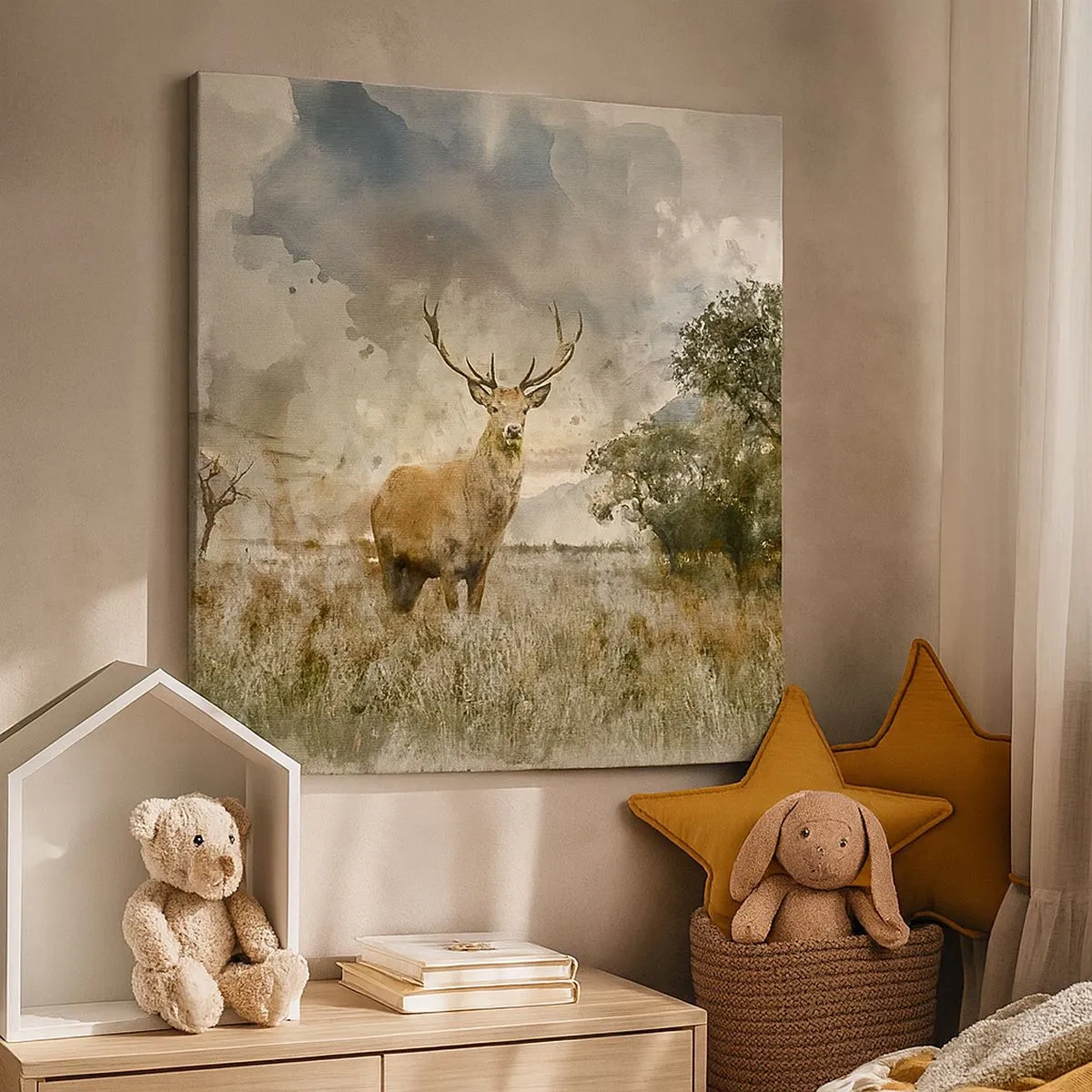 Lærredstryk - Billede på lærred - Værdighed - styrke - værdighed - 30x30 cm