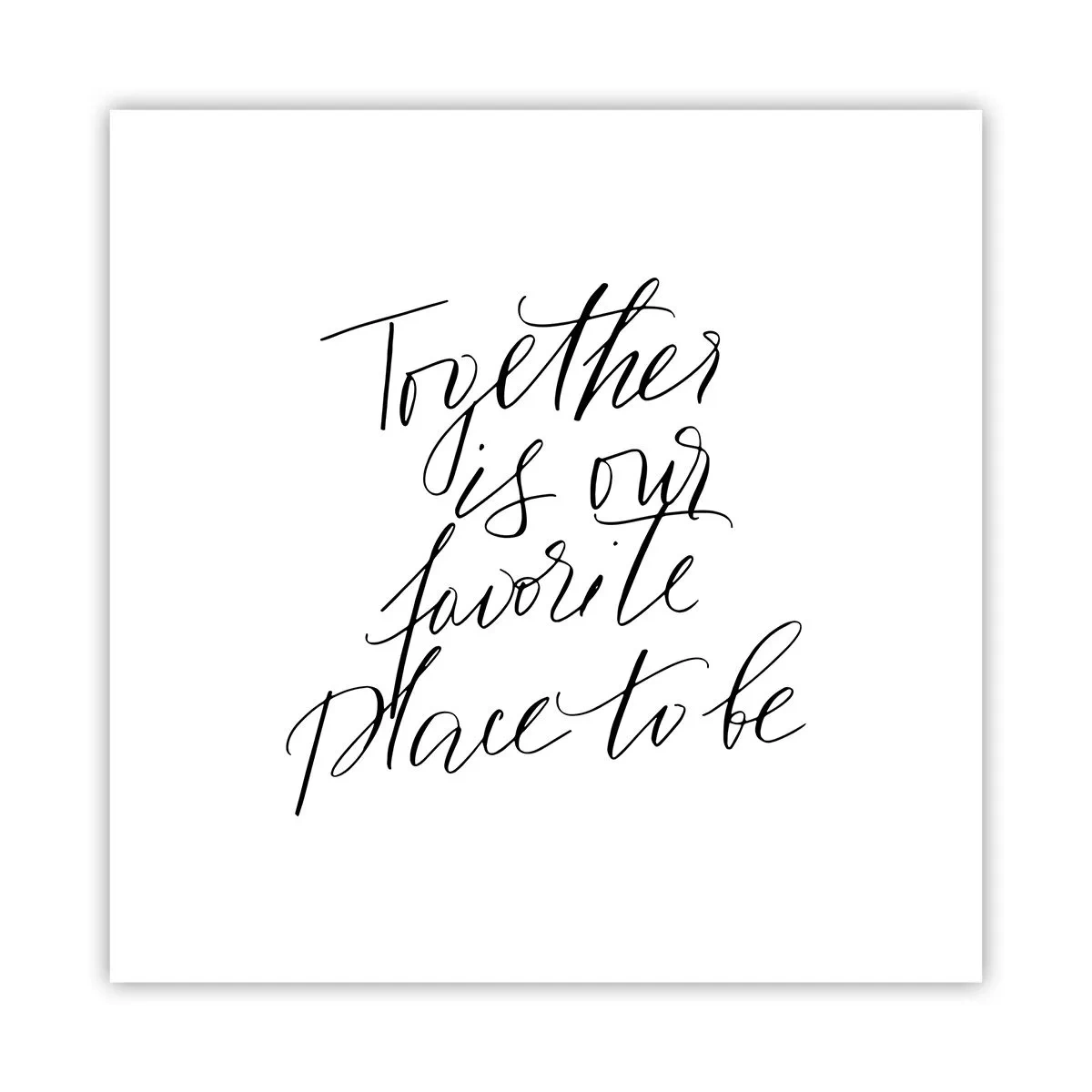 Plakat - Føler du det også? - 60x60 cm