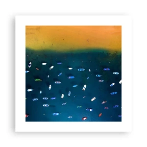 Plakat - En ferieleg - 40x40 cm