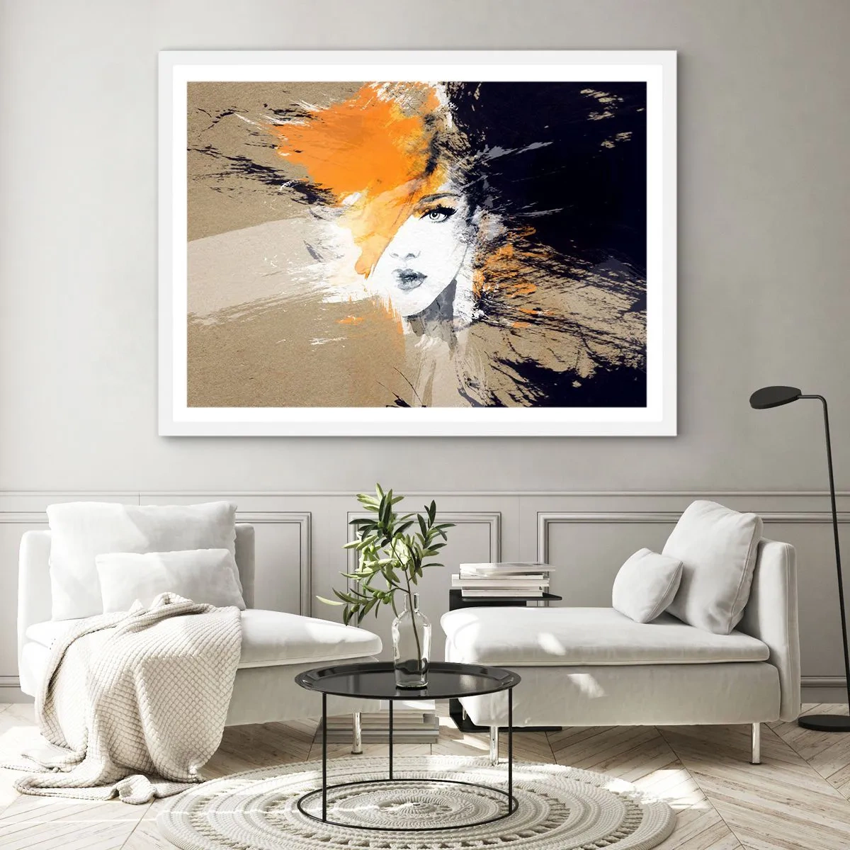 Plakat i hvid ramme - Og det bliver let - 91x61 cm