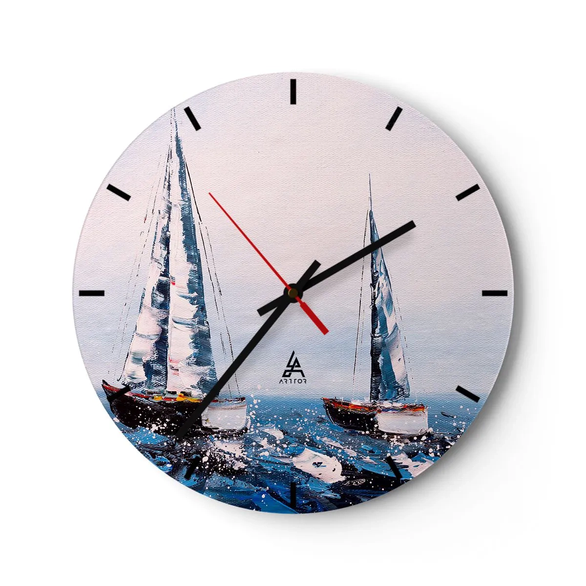 Vægur, Uret - Vindens broderskab - 40x40 cm