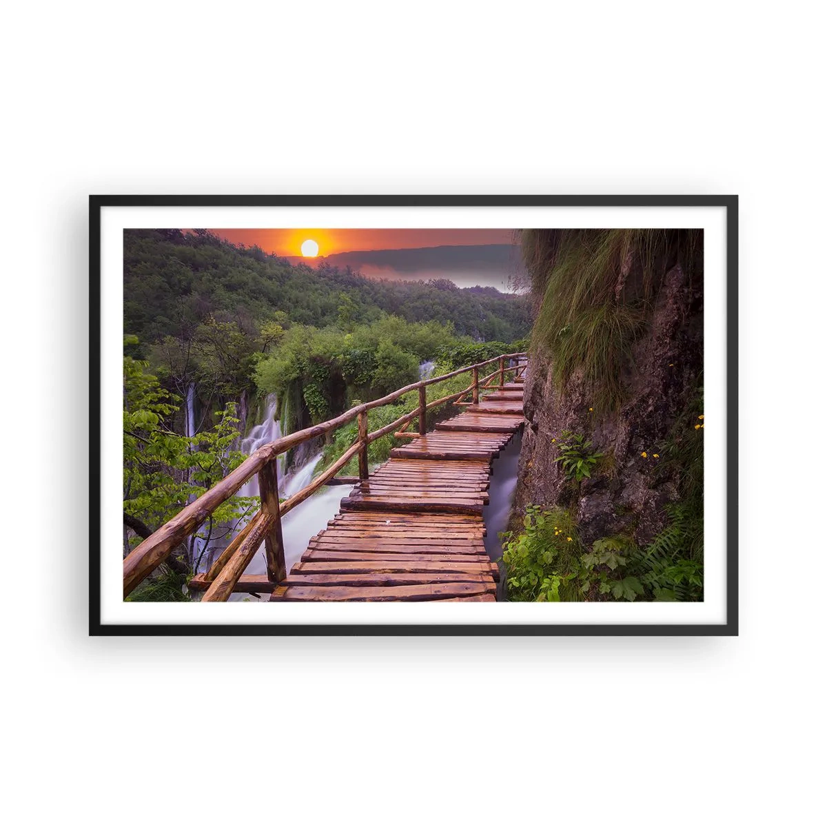 Plakat i sort ramme - En utrolig skønhed - 91x61 cm