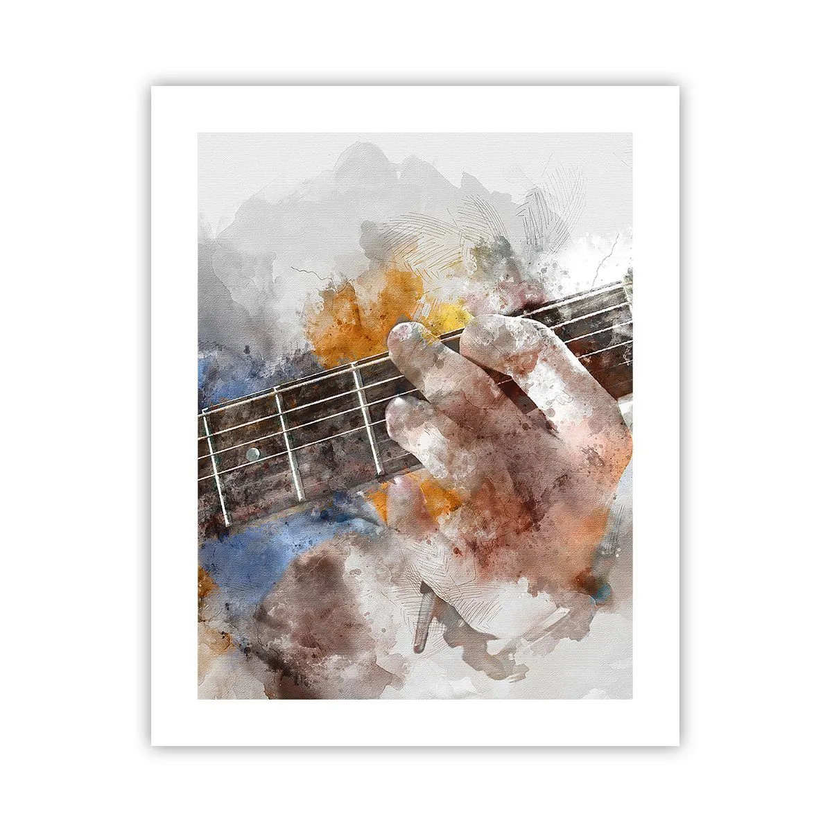 Plakat - Poesi mellem strengene - 40x50 cm