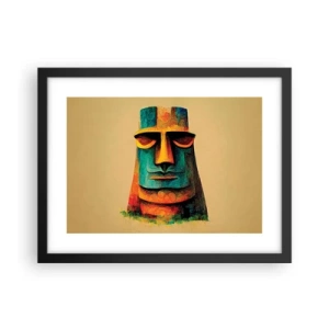 Plakat i sort ramme - Statuarisk, men alligevel sympatisk - 40x30 cm