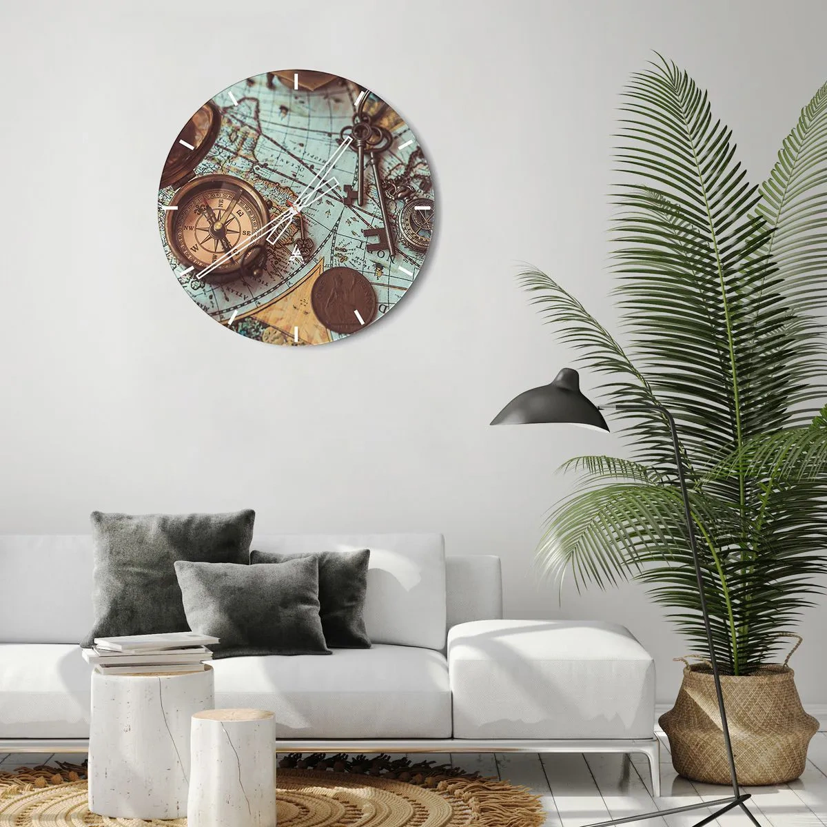 Vægur, Uret - For eventyreren - 30x30 cm