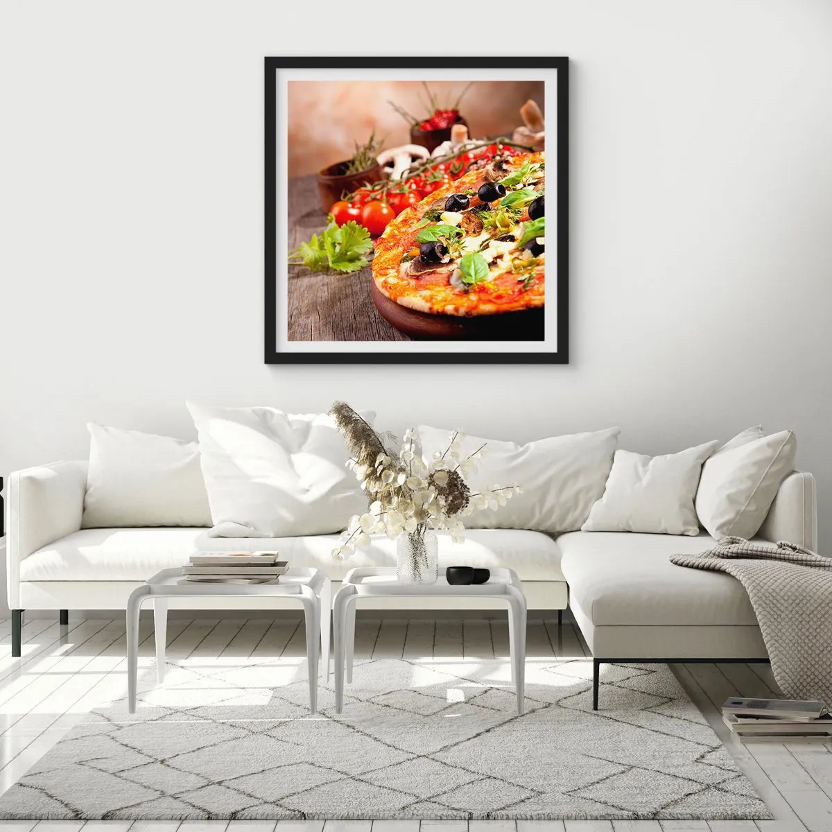 Plakat i sort ramme - Af tellurholdige bestanddele - 30x30 cm