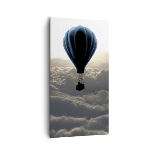 Lærredstryk - Billede på lærred - Vandringsmand over skyerne - 55x100 cm