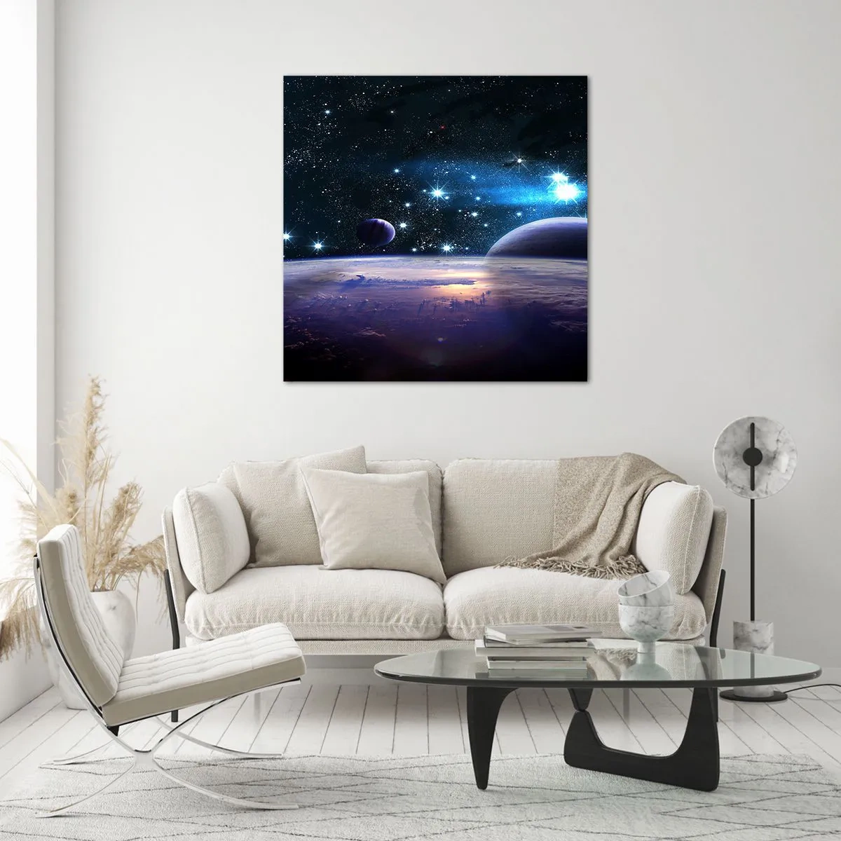 Billede på glas - Er du stadig alene? - 60x60 cm