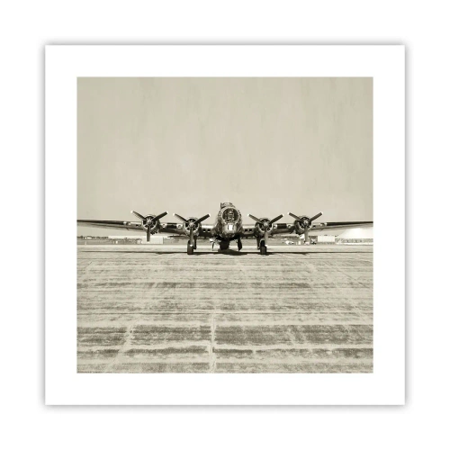 Plakat - Som altid klar - 40x40 cm