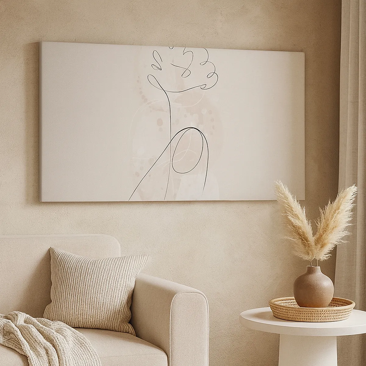 Lærredstryk - Billede på lærred - Spiralen af skønhed - 30x30 cm