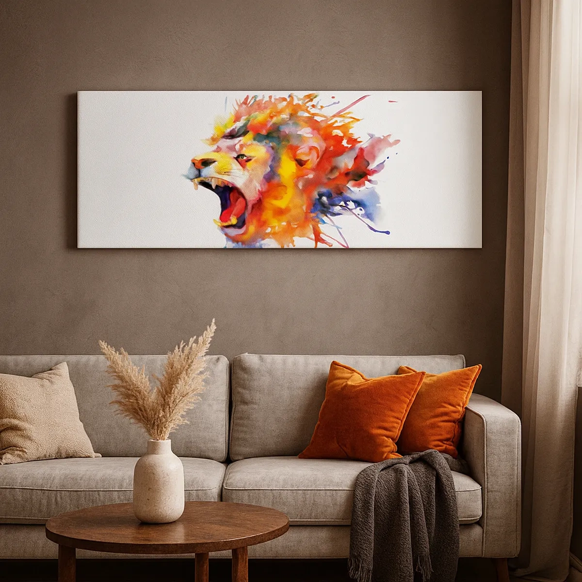 Lærredstryk - Billede på lærred - Eksplodere med vrede  - 30x30 cm