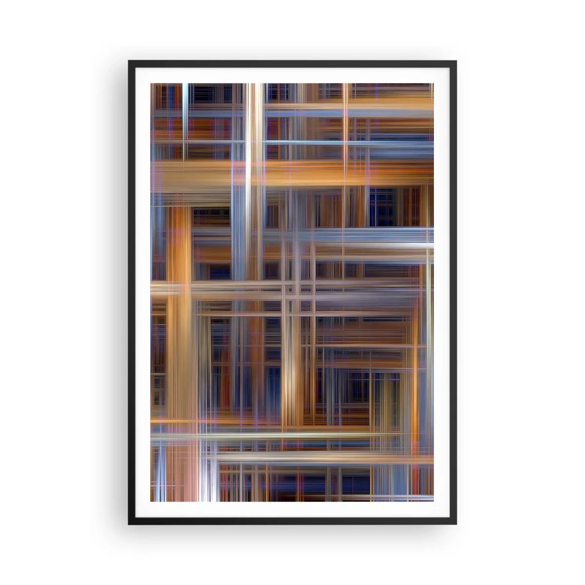 Plakat i sort ramme - Vævet af lys - 70x100 cm