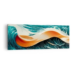 Lærredstryk - Billede på lærred - Surferens drøm - 140x50 cm