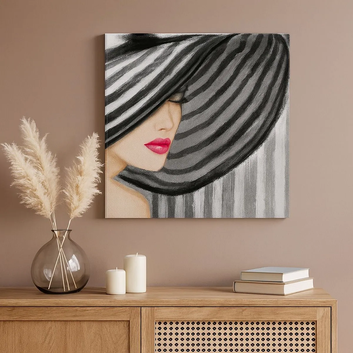 Lærredstryk - Billede på lærred - Hvor kan jeg finde dig? - 30x30 cm