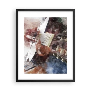 Plakat i sort ramme - Og hvad synes du? - 40x50 cm