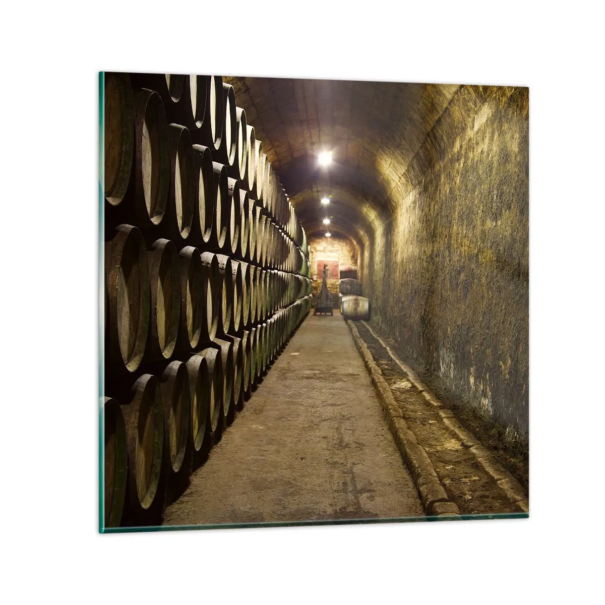 Billede på glas - Det er godt at ligge ned - 70x70 cm