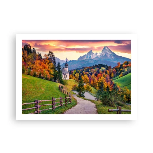 Plakat - Landskab som maleri - 70x50 cm