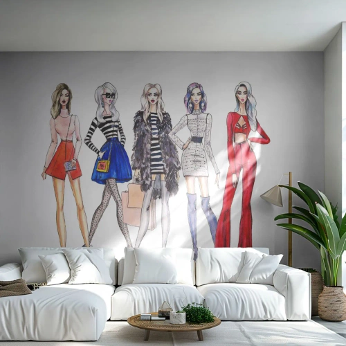 Fototapet Standard Eco - Every week Fashion Week - Kvinde, Mode, Model - 350x256 cm