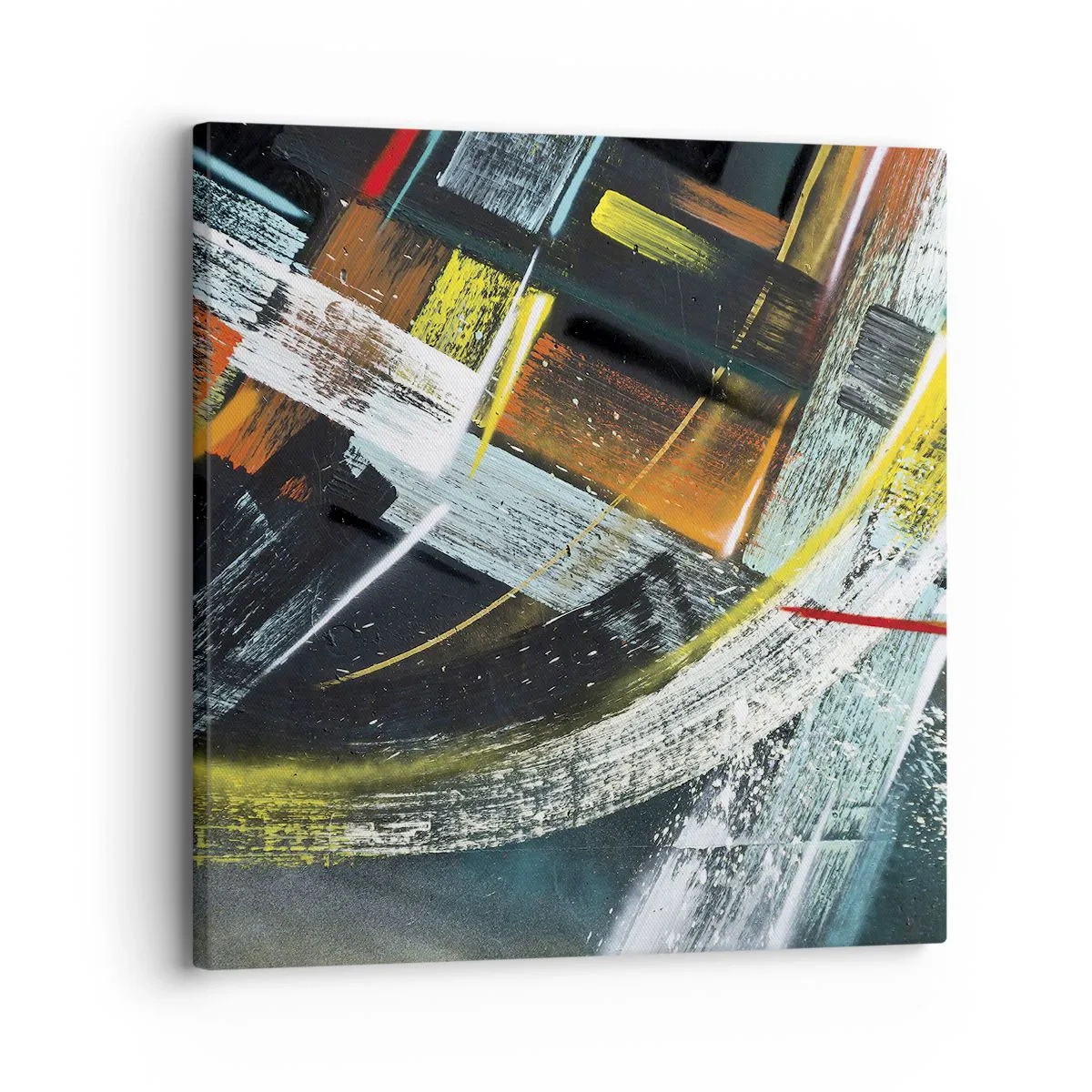 Lærredstryk - Billede på lærred - Bevægelsesenergi - 30x30 cm