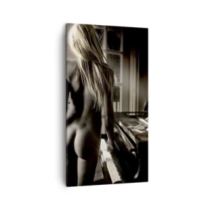 Lærredstryk - Billede på lærred - Aftenens perfekte harmoni - 45x80 cm