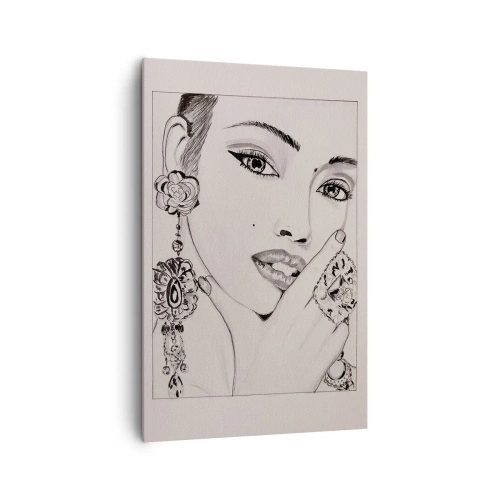 Lærredstryk - Billede på lærred - Den smukkeste juvel - 80x120 cm