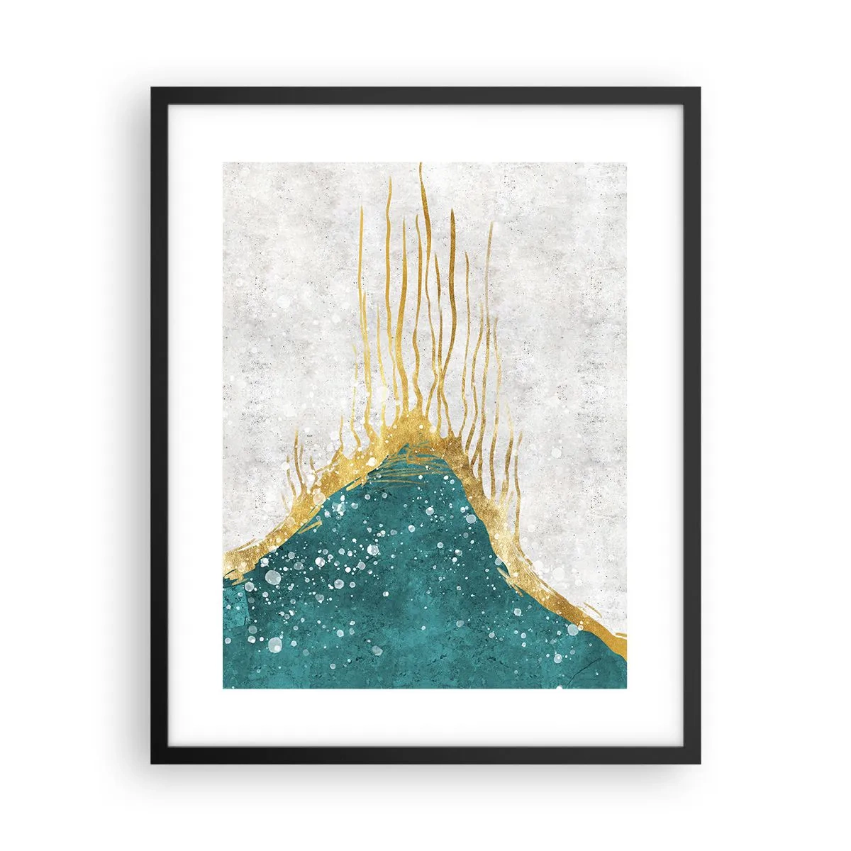 Plakat i sort ramme - Gyldent tidevand - 40x50 cm
