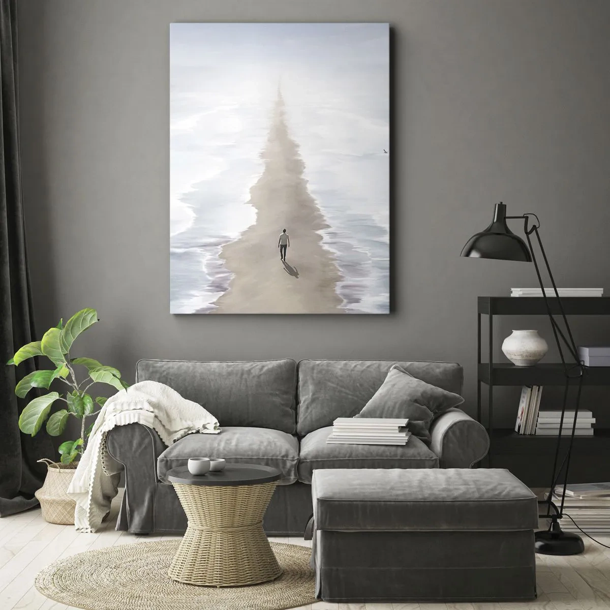 Lærredstryk - Billede på lærred - Lys fremtid - 50x70 cm