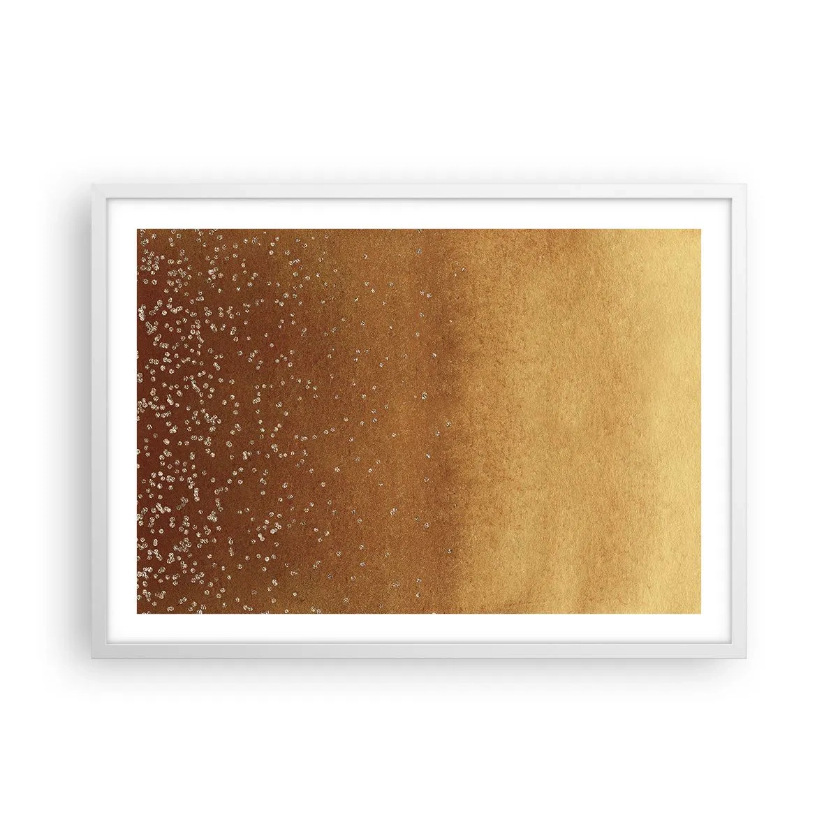 Plakat i hvid ramme - Lysets fødsel - 70x50 cm
