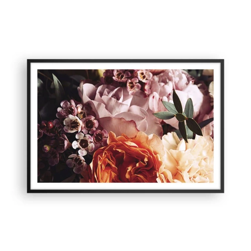 Plakat i sort ramme - Indhyllet i skønhed - 91x61 cm