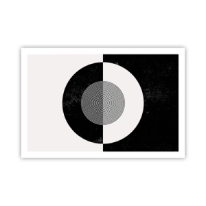Plakat - Harmoni i sort og hvidt - 91x61 cm