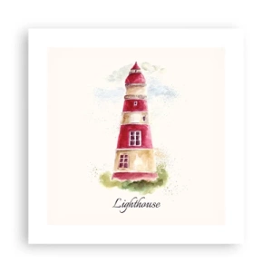 Plakat - Altid vejret omkring - 40x40 cm