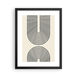 Plakat i sort ramme - Kommer snart... - 30x40 cm