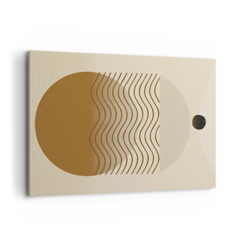 Lærredstryk - Billede på lærred - Om geometriske figurers oprindelse - 100x70 cm