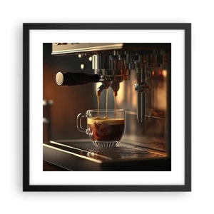 Plakat i sort ramme - En sensuel blanding - 40x40 cm