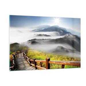 Billede på glas - Vævet mod blænding og tåge - 120x80 cm