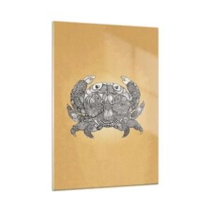 Billede på glas - Fortællinger om hr. krabbe - 50x70 cm