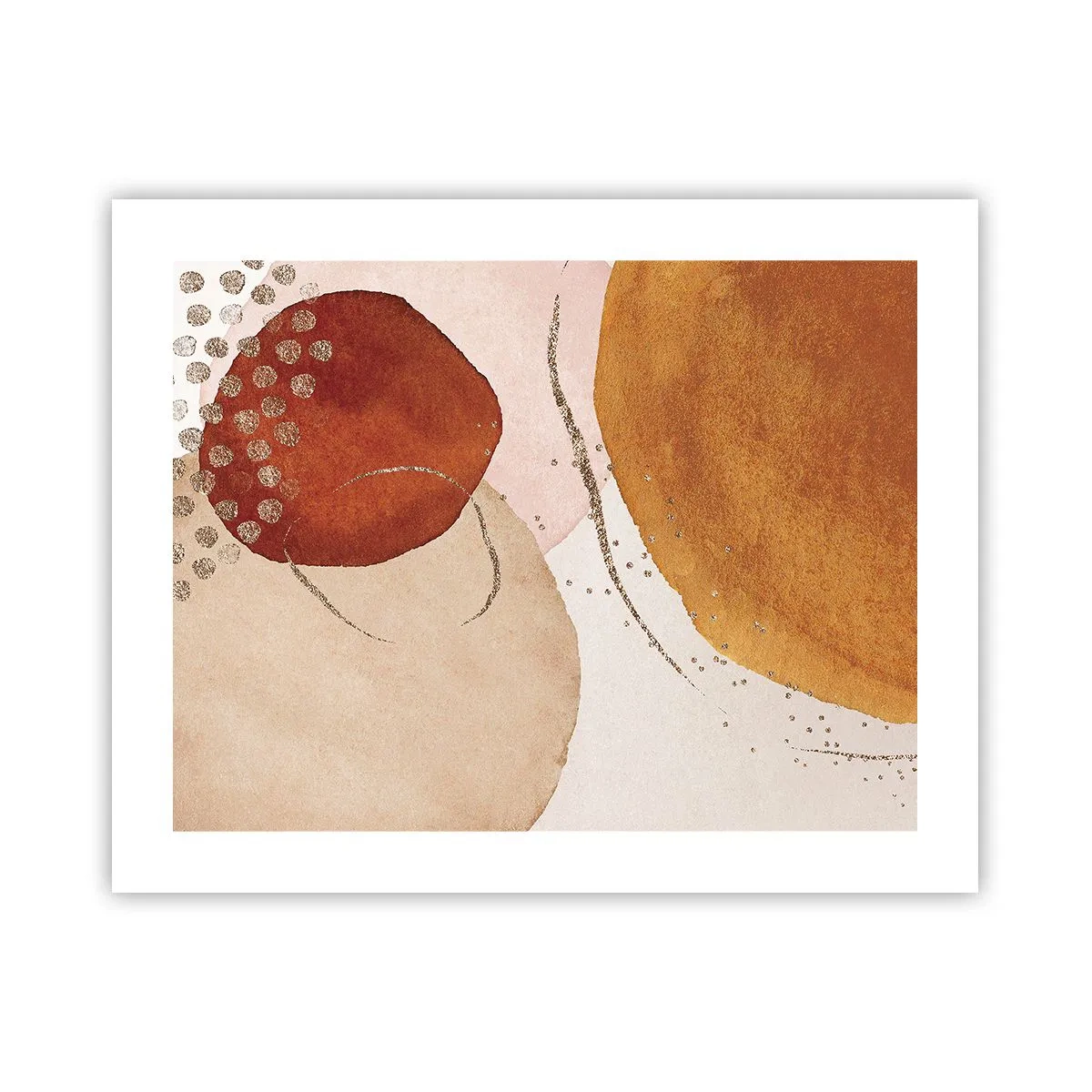 Plakat - Rundhed og bevægelse - 50x40 cm